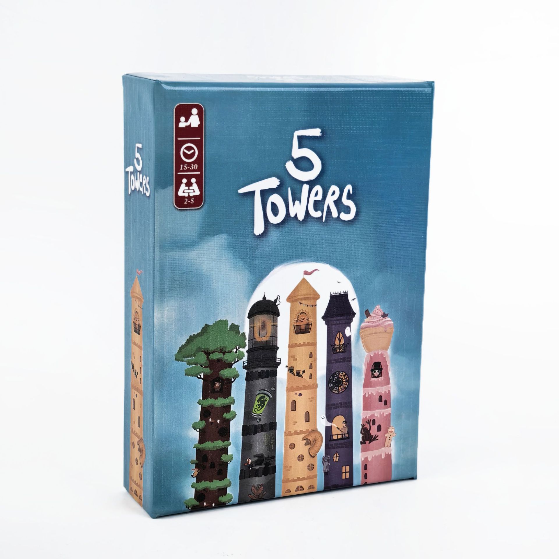 Strategy Board Game - 5 Towers Strategy Stacking Tower Puzzle