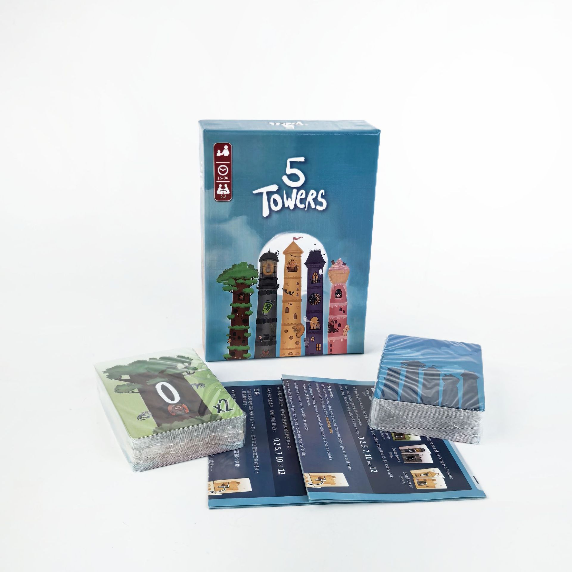 5 Towers Strategy Stacking Tow - Strategy Board Game 评论和价格