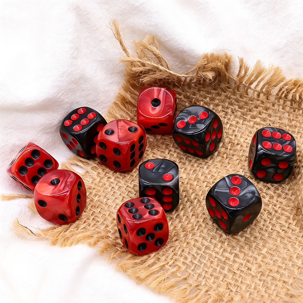 20PCS Acrylic Dice Set,D6 Blac - Board Game Live 评论和价格
