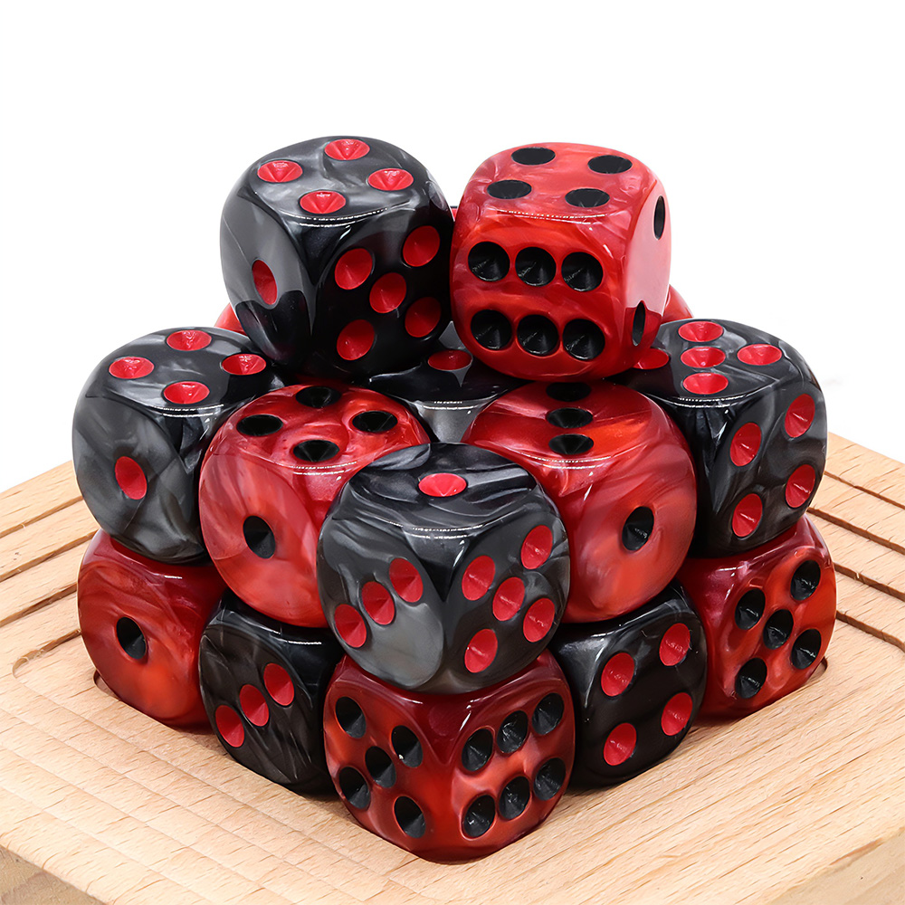 20PCS Acrylic Dice Set,D6 Blac - Board Game Live 评论和价格